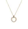 Circle Diamonds Necklace