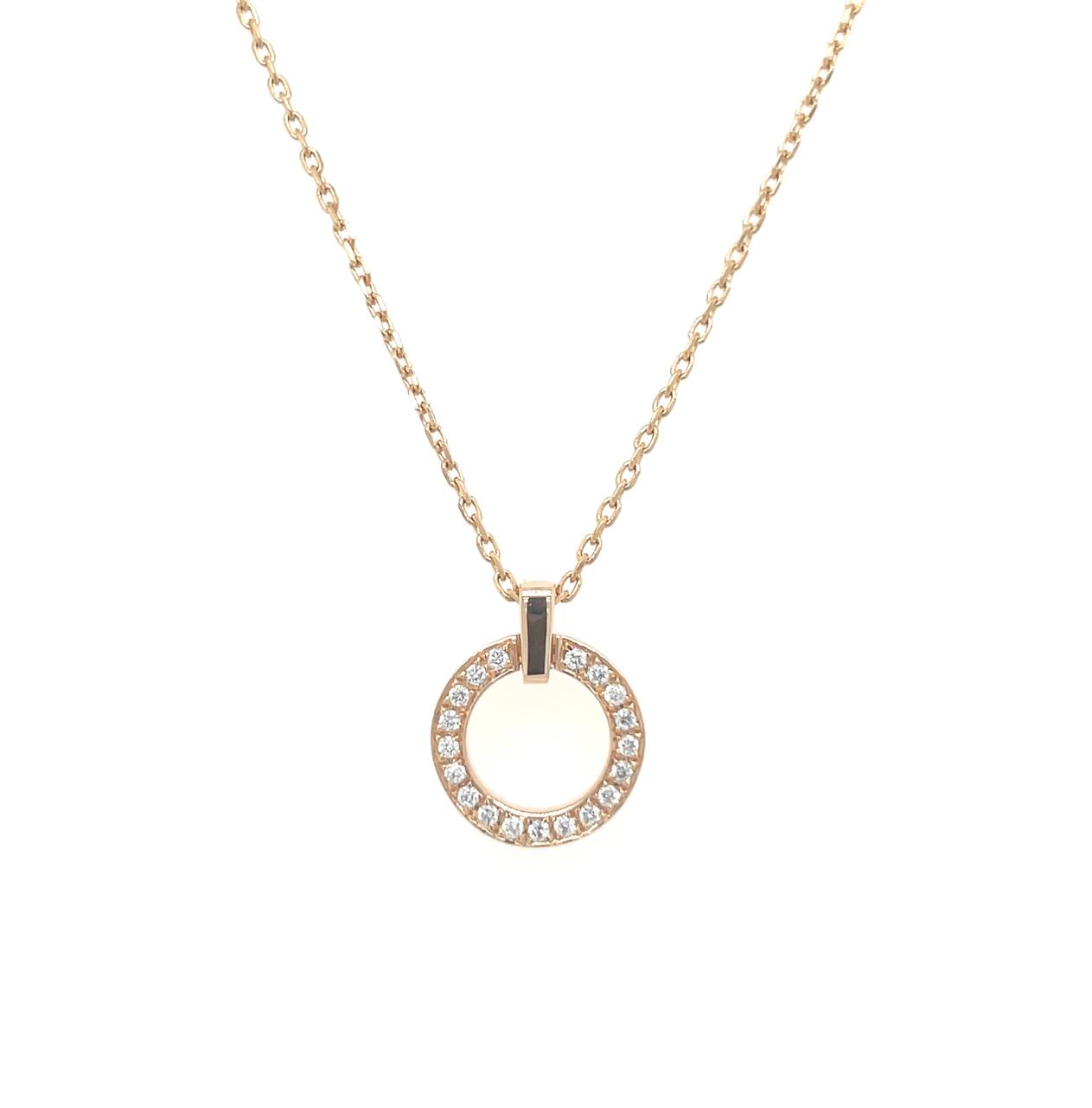 Circle Diamonds Necklace