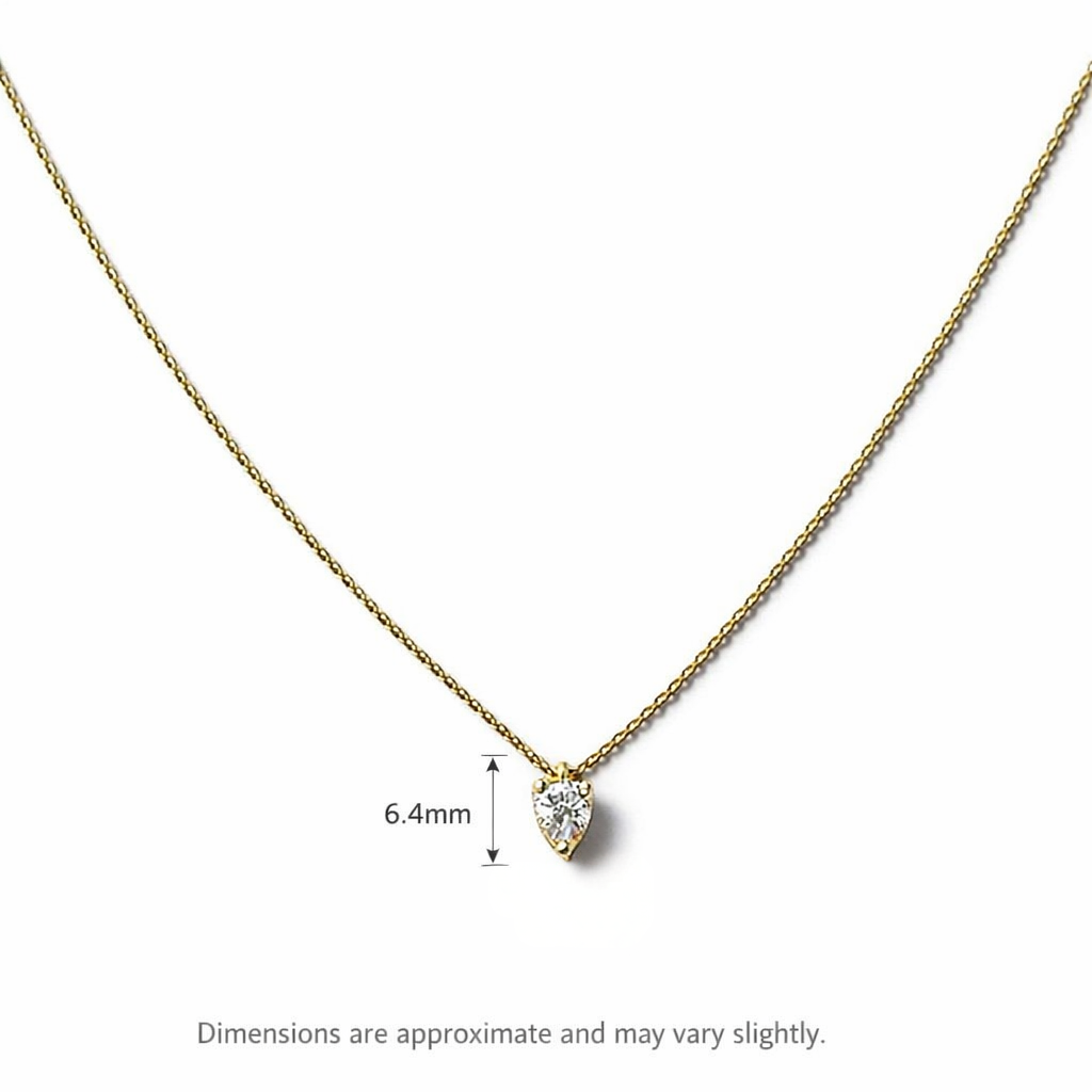 One Pear Diamond Necklace