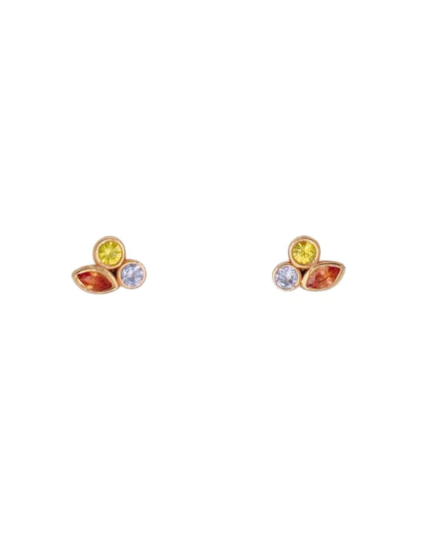 Trio Sapphire Studs