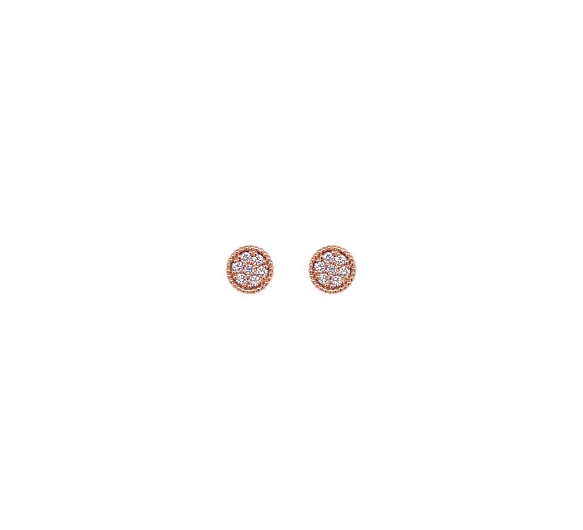 Small Circle Diamonds Studs