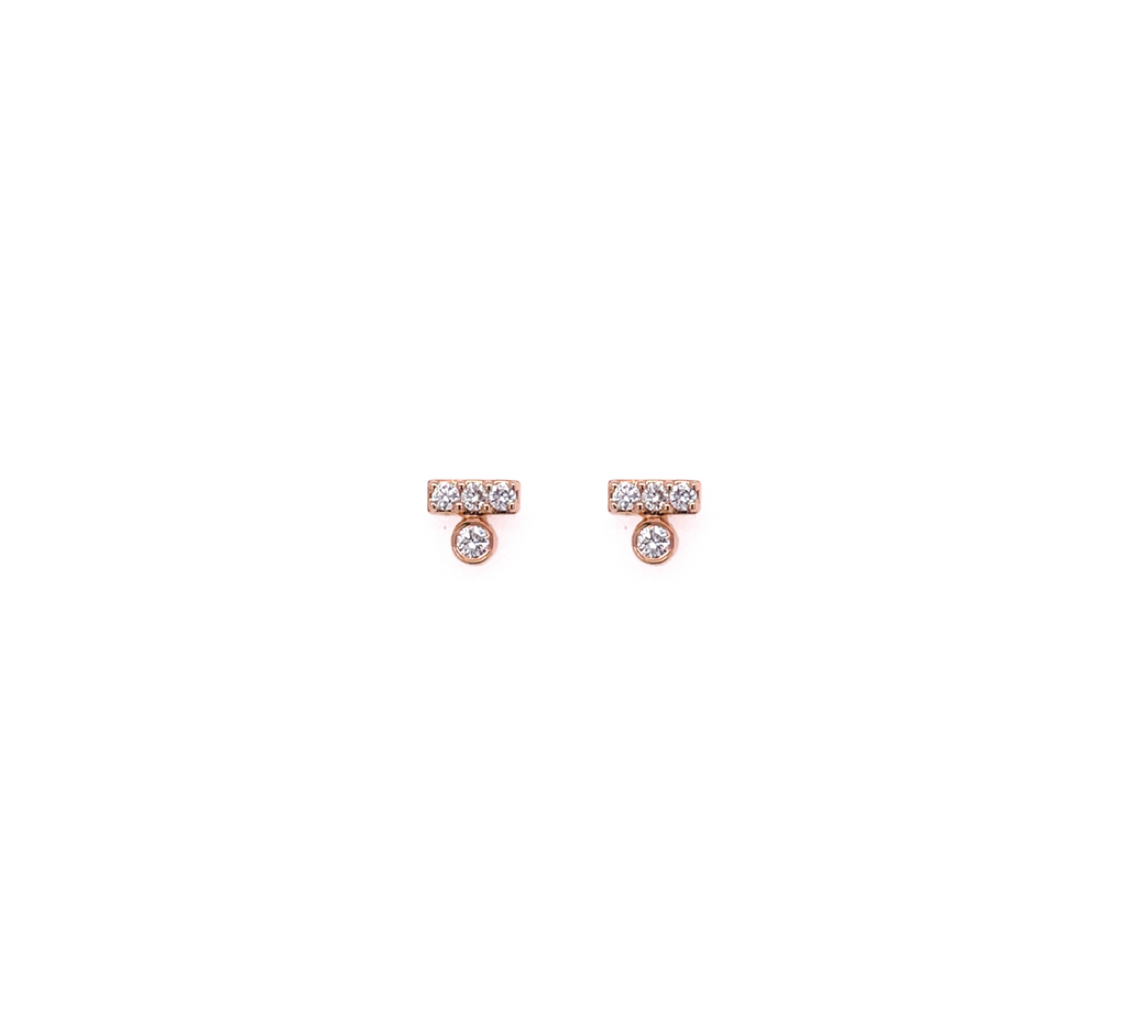 Lustre Diamond Drop Earrings