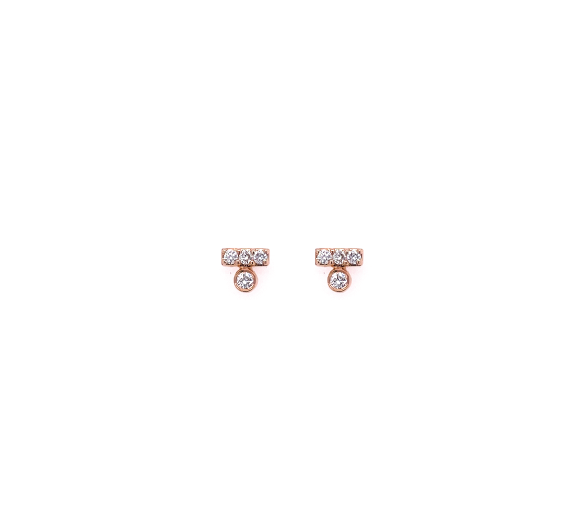 Lustre Diamond Drop Earrings