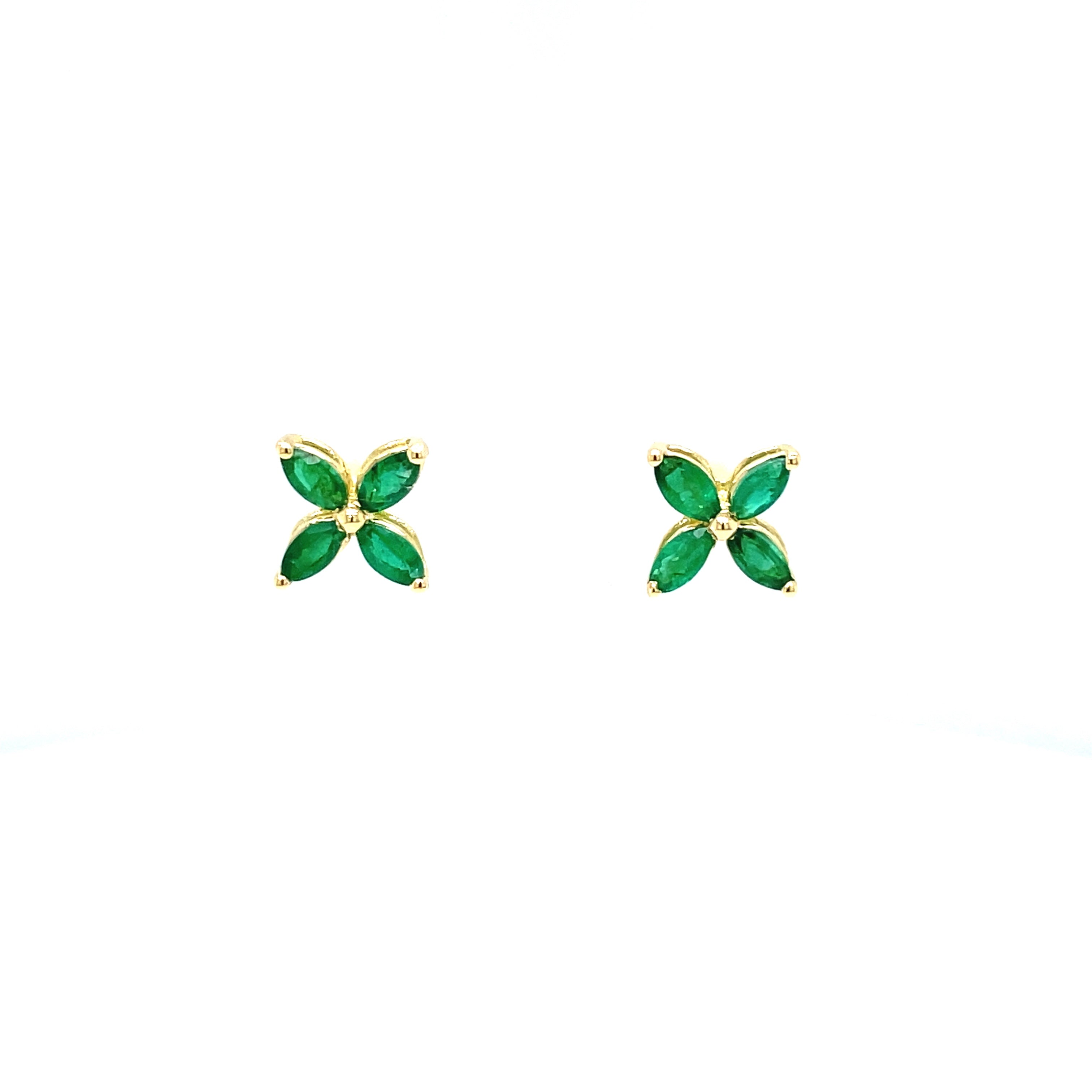 Marquise Emerald Earrings