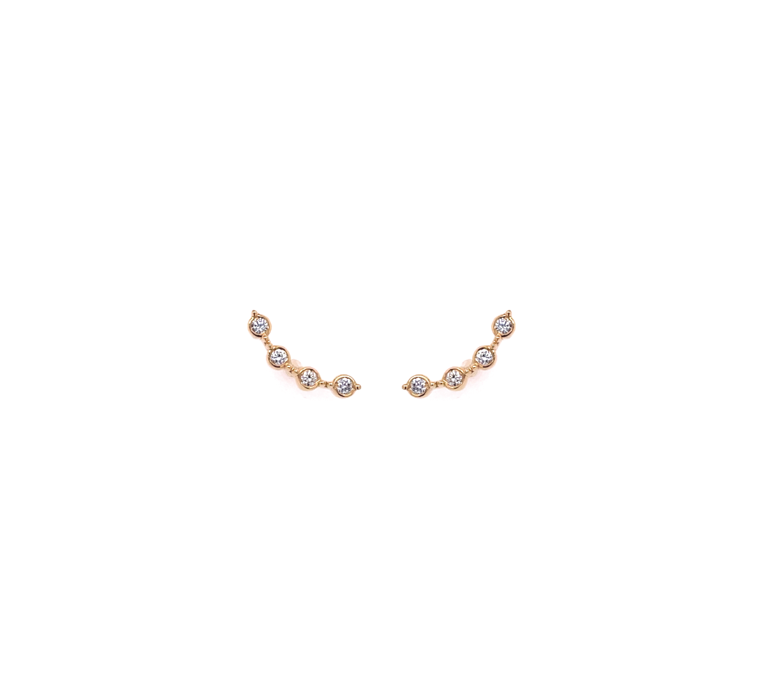 Four Charnel Diamonds Earrings