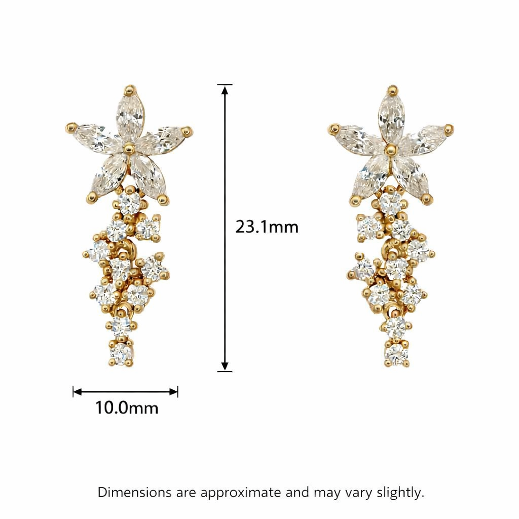 Marquise Diamond Flower