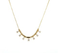Seven Pear Diamonds Drops Necklace