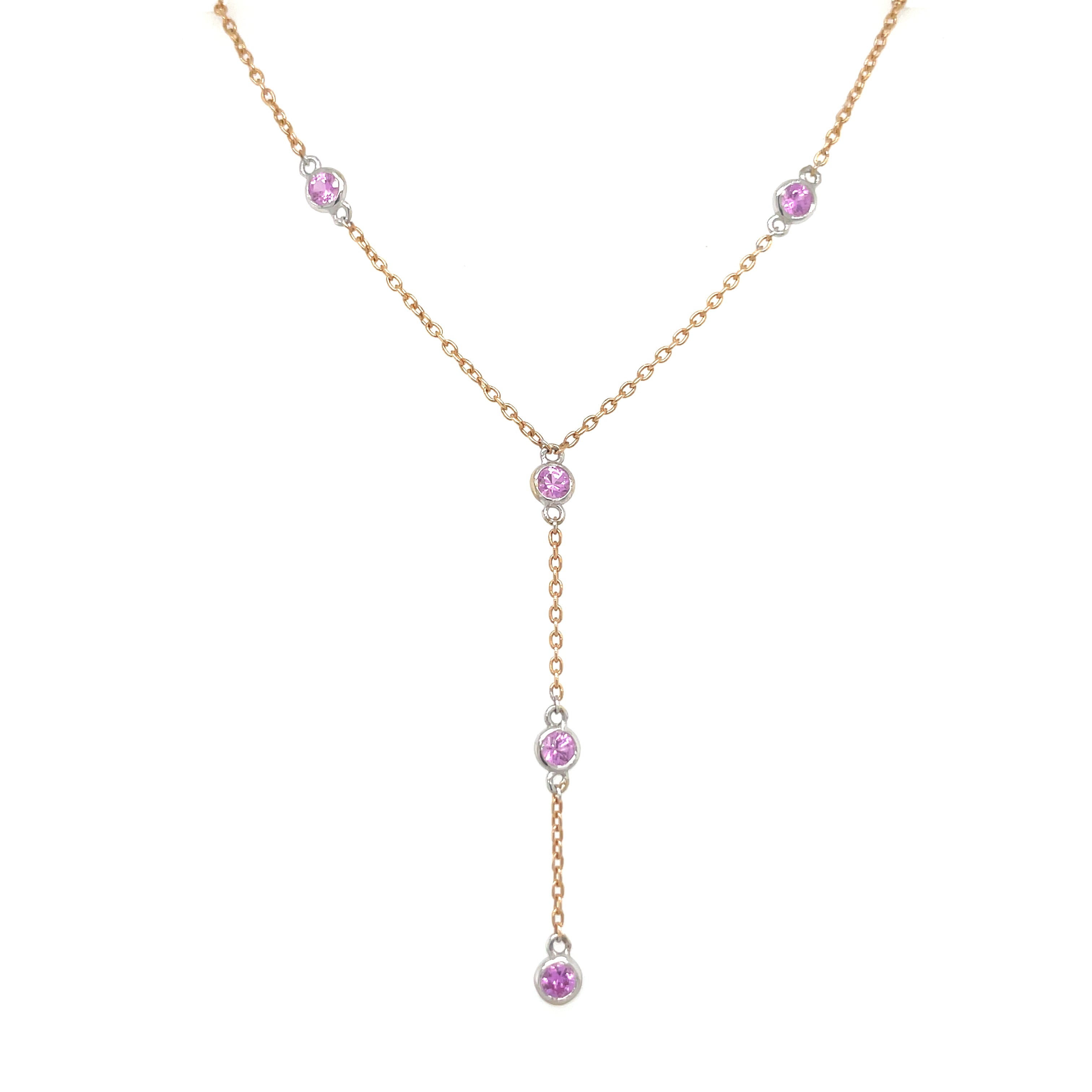 Pink Sapphire Necklace