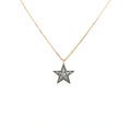 Grey Diamonds Star Necklace