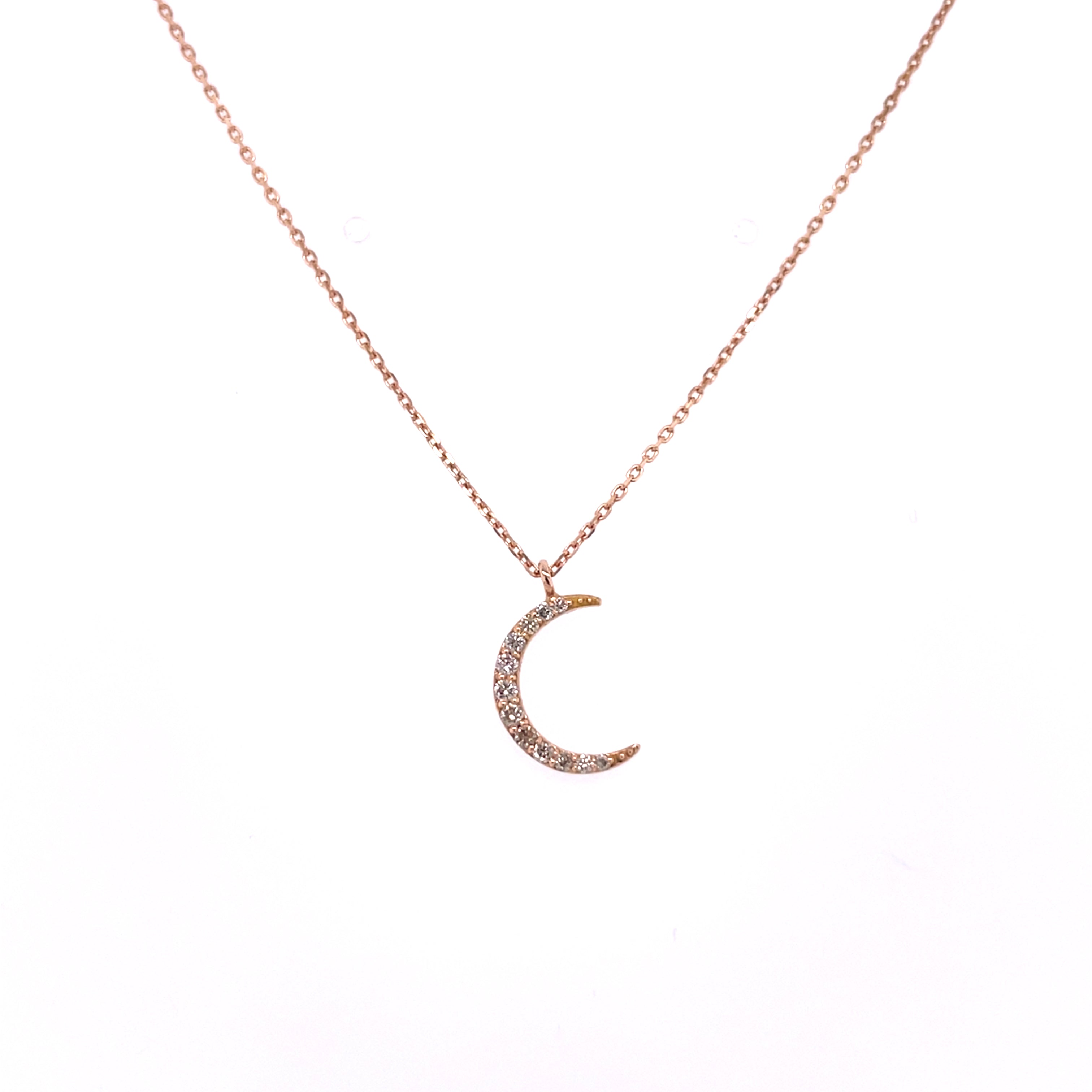 Moon Light Brown Diamond Necklace