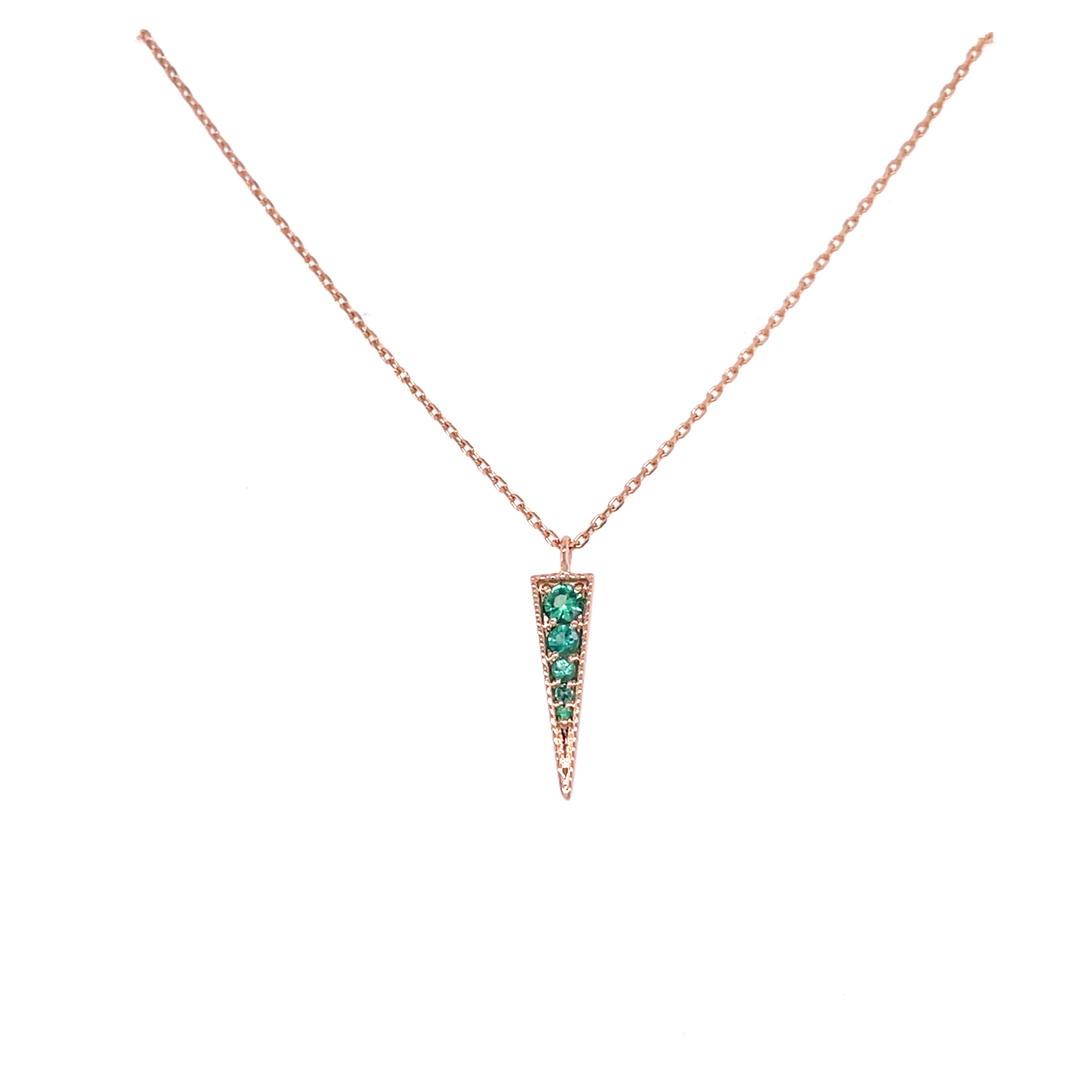Emerald Spike Necklace