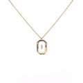 Floating Emerald Diamond Necklace