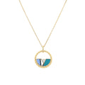 Enamel Diamond Twist Necklace