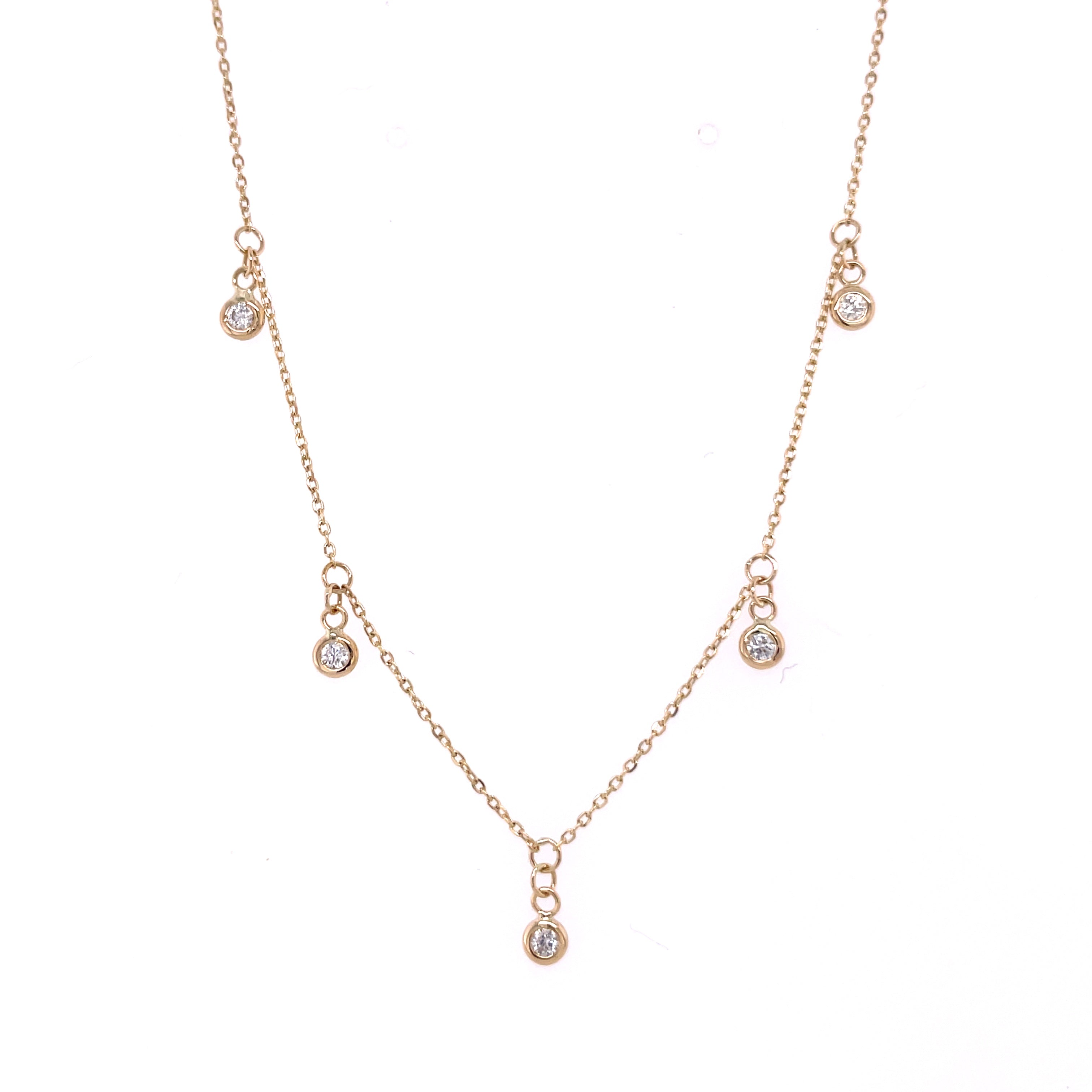 Diamond Drops Necklace