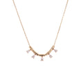 Five Pear Diamonds Drops Necklace