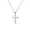 Diamond Cross Motion Necklace