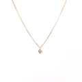 Radiant Square Diamond Necklace