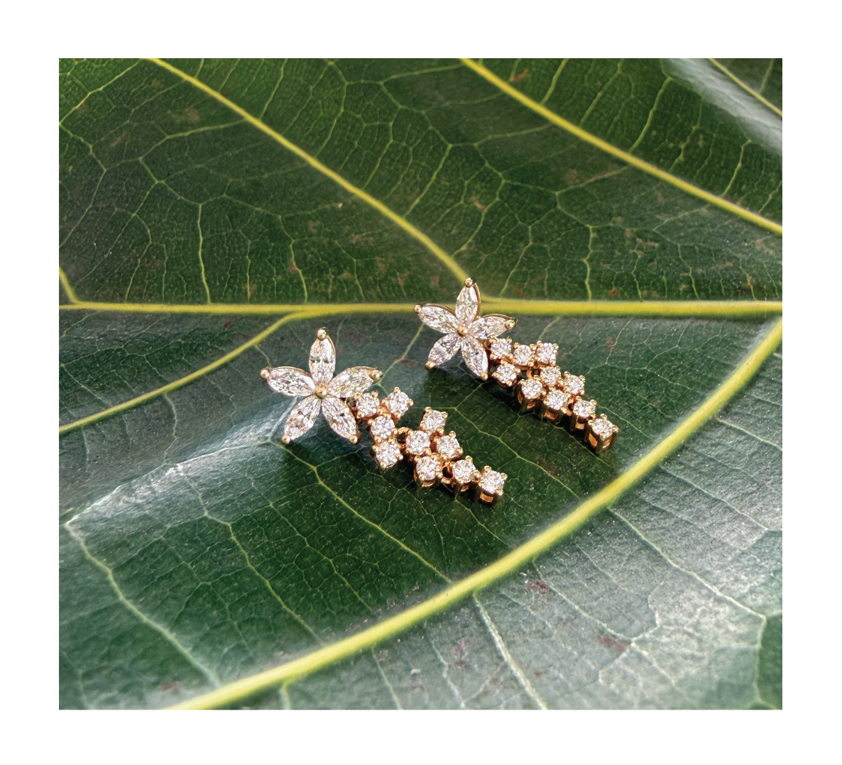 Marquise Diamond Flower